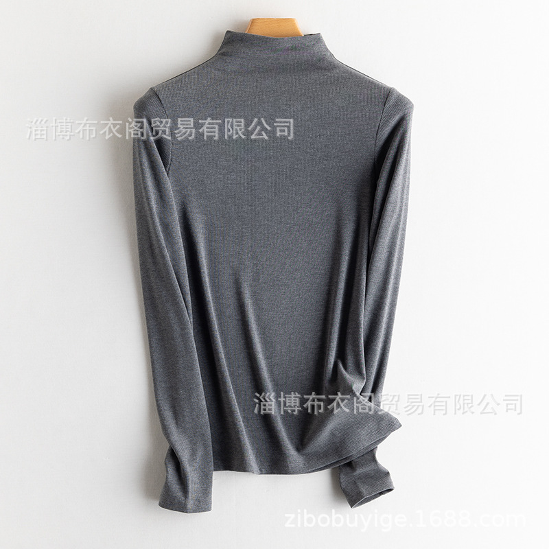 플라워 그레이[하프 터틀넥]