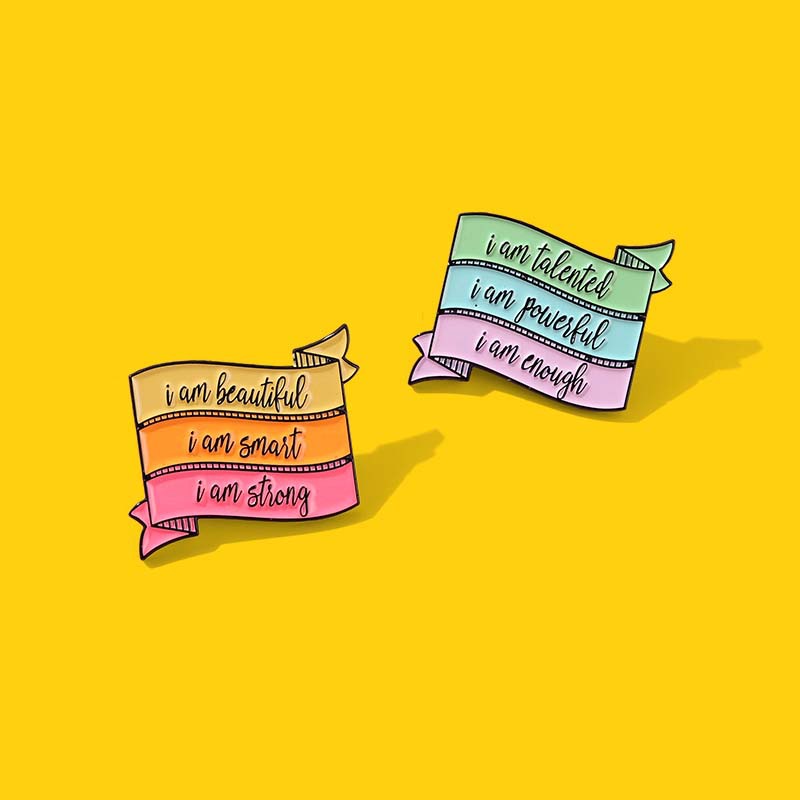 Alloy Material Elegant Streetwear Pin Letter Rainbow Alloy Plating Unisex Brooches