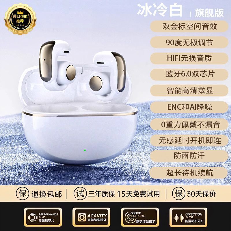 2025新款耳夹式蓝牙耳机不入耳降噪超长续航久戴不痛|undefined