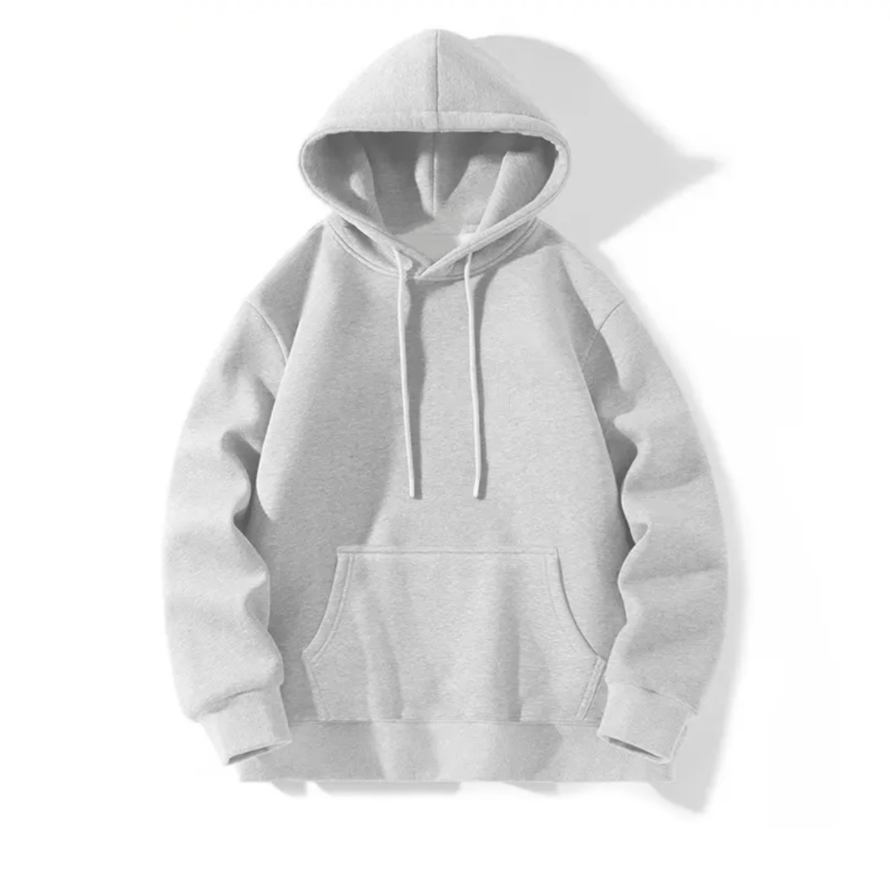 Schwerer, einfarbiger Kapuzenpullover für Damen und Herren, lockerer Trend-Hoodie, vielseitig und bequem für Frühling und Herbst_voghion.com