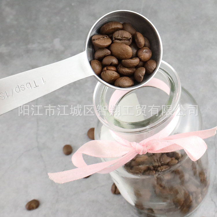 Cucharas Medidoras con Escala Juego de 6 Piezas de Acero Inoxidable 304 para Café y Repostería