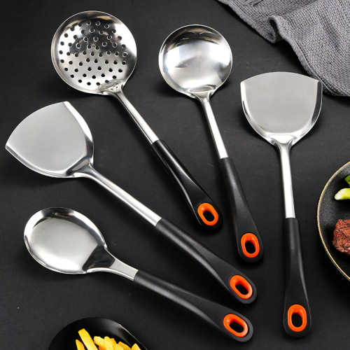 201不锈钢厨具套装 锅铲粥勺批发4s新礼品