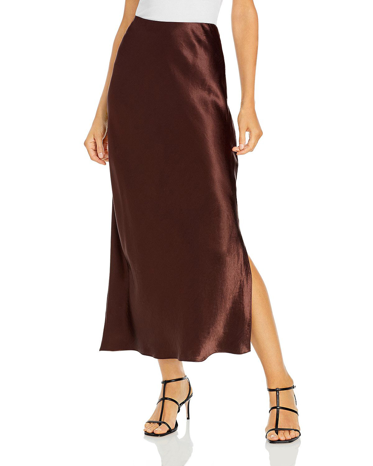 Summer Spring Retro Classic Style Solid Color Polyester Midi Dress Skirts display picture 23