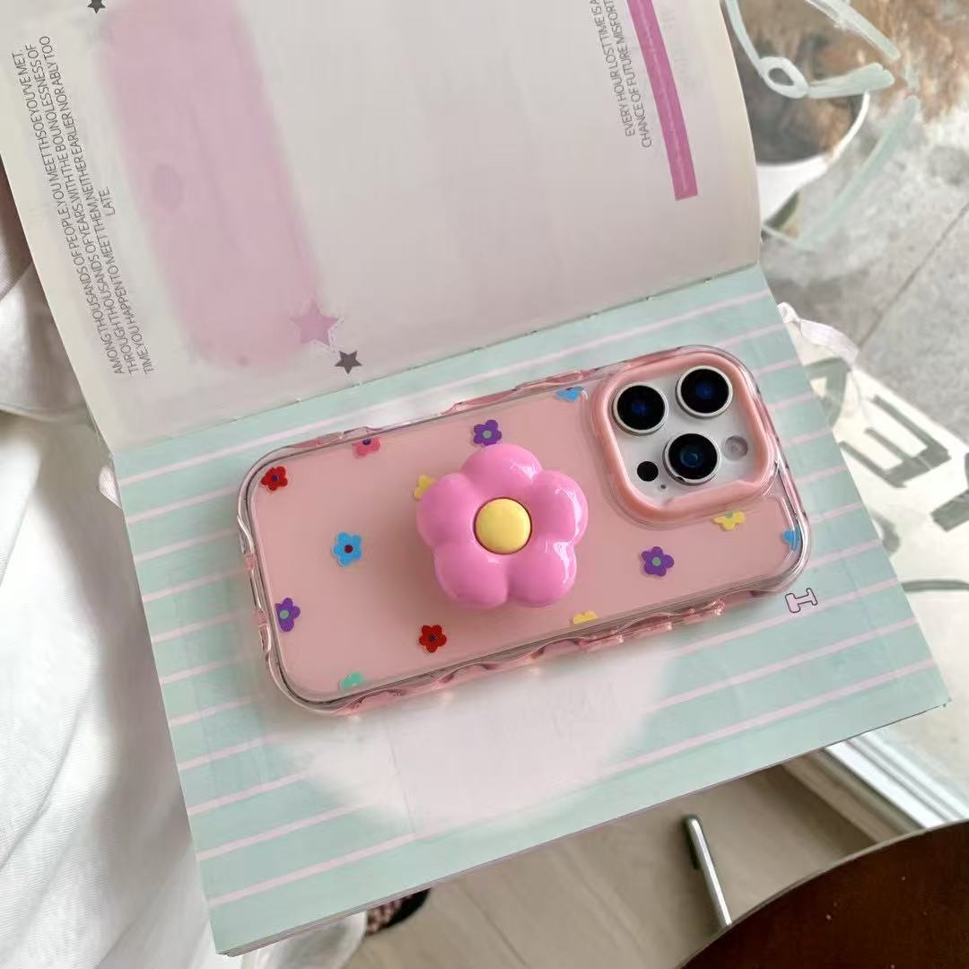 Flores de dopamina de colores para Apple 15Pro/16Pro funda para teléfono móvil 14PM verano 13 femenino 16PM pareja