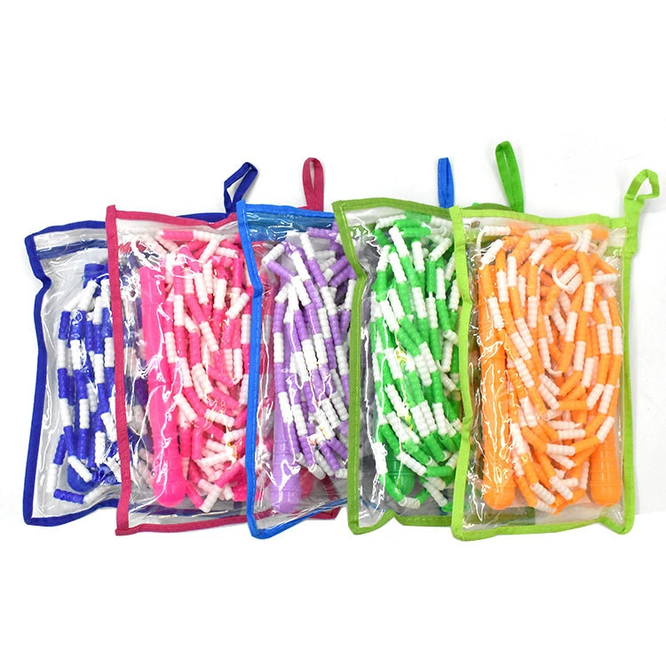 Мягкая Резина 7 метров бамбуковая веревка для нескольких человек с рисунком пропуска взрослые дети ученики начальной и средней школы модные бусины с бисером Регулируемая Веревка для пропуска