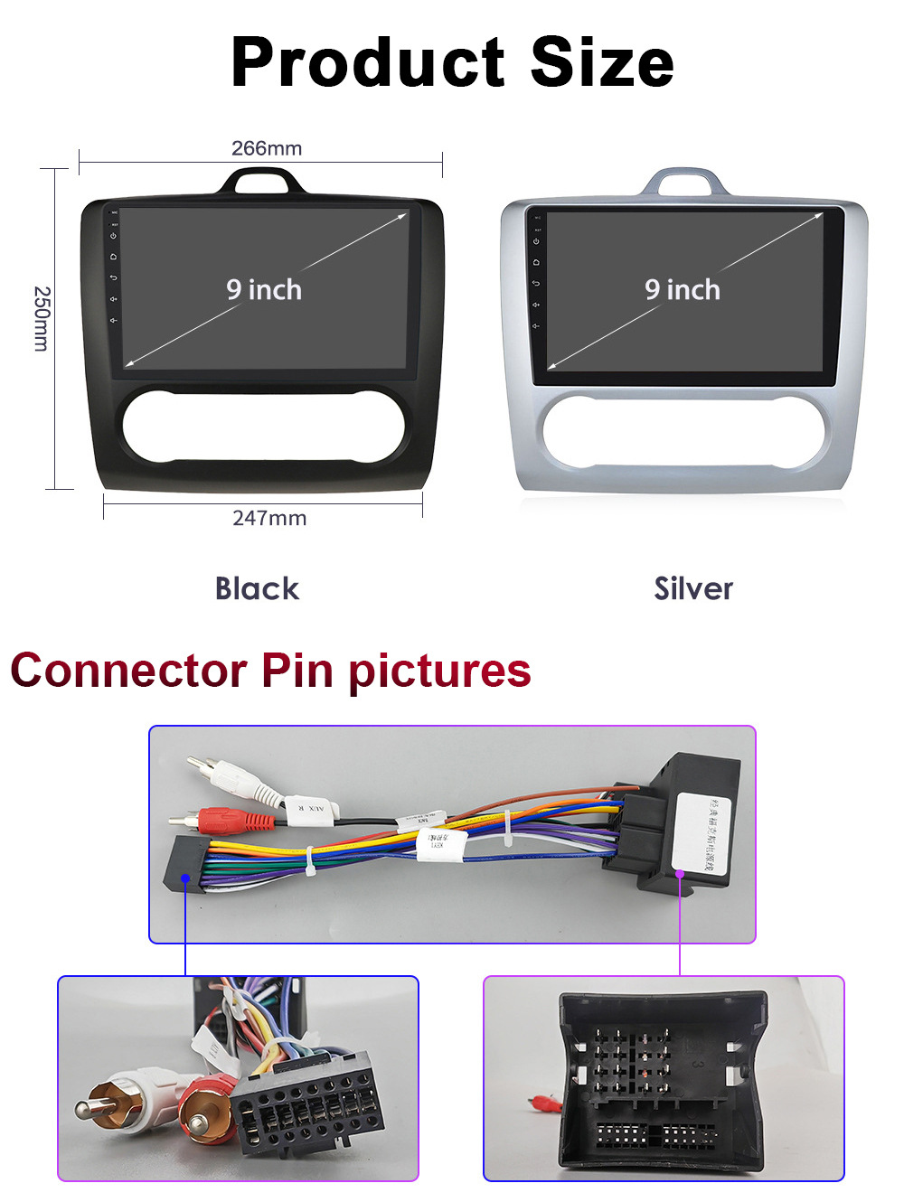 9-inch Ford is suitable for 04-11 Focus Android large screen automatic car intelligent GPS navigation all-in-one