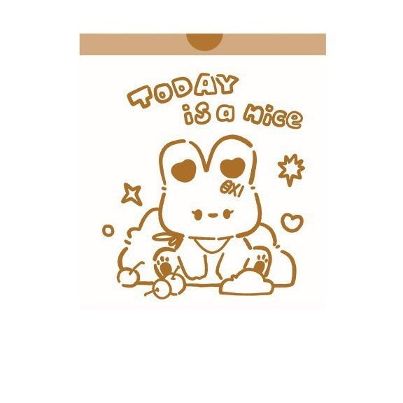 漫画の見栄えの良い茶色のウサギの巾着ゴミ袋自動開閉家庭用キッチンポータブル厚み|undefined