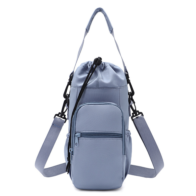 现货爆款水杯套保温杯套斜纹水瓶单肩包水杯袋可斜挎水壶套