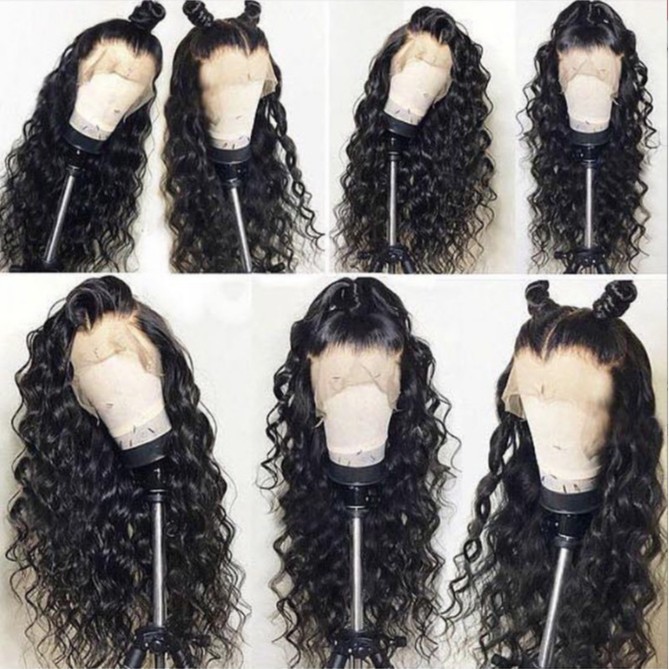Europa y los Estados Unidos transfronterizos cabello largo rizado negro africano venta caliente cubierta de cabello largo de fibra química de alta temperatura al por mayor inventario