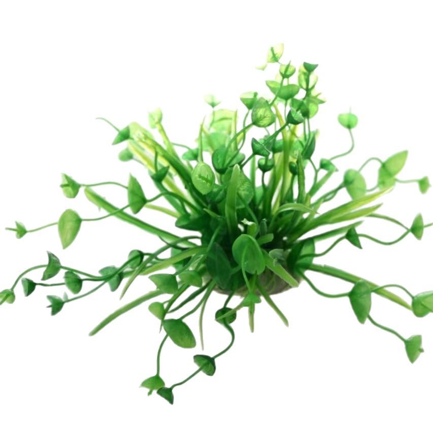 Decoración de paisajismo de pecera Simulación de plantas acuáticas Placa de hierba pequeña Escenario de acuario Hierba falsa Accesorios de flores falsas Miniatura de fábrica