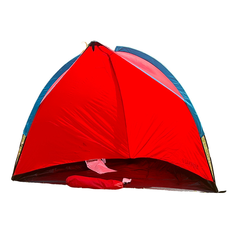 Transfronterizos al aire libre de una sola capa de doble mano para montar una tienda de campaña de campamento de 3 personas campamento de campo campamento de playa tienda de campaña de viaje