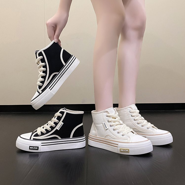 Demi-season high-top sneakers