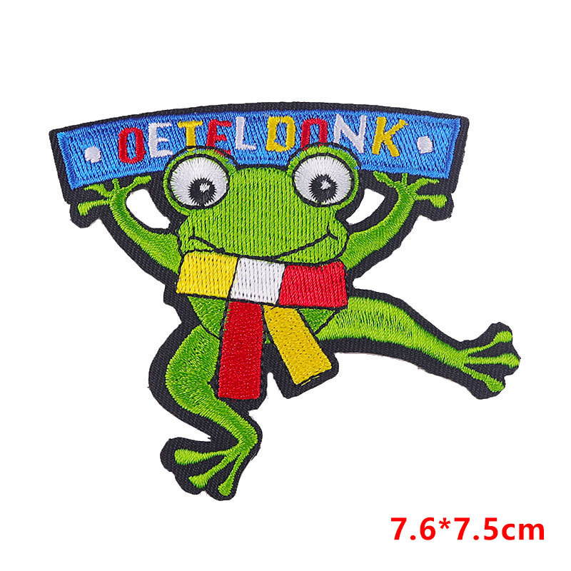 Cute Funny Cartoon Letter Frog Embroidery Thread display picture 5