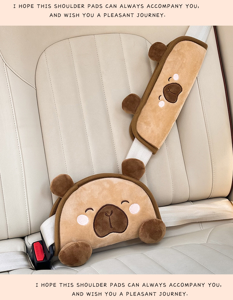 Blue Rain Car Seatbelt Shoulder Pad Cartoon Children's Anti-Strangling Car Shoulder Strap Auxiliary Belt Limit Adjustment Fixer