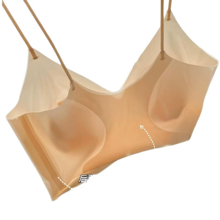 Classic foundation, straps, light and thin breathable comfortable underwear, V-neckline, no trace