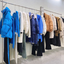 依目l了然专柜撤柜品牌折扣女装羽绒服杂款尾货批发十三行货源冬