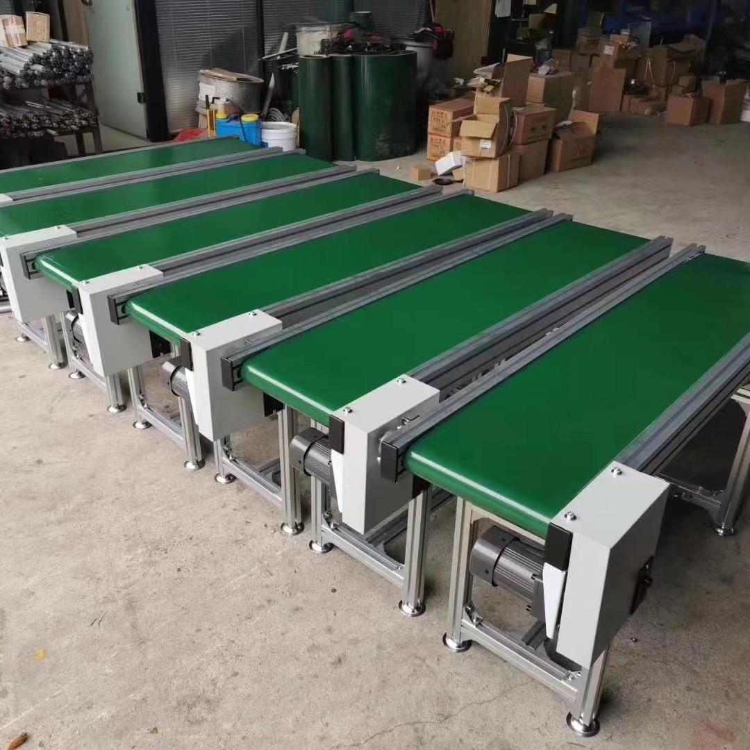 작은 알루미늄 조립 라인 컨베이어 잉크젯 프린터 PVC/PU 자동 고온 연결 리프팅 컨베이어