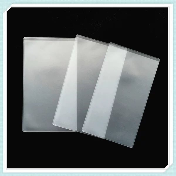Wholesale frosted PVC business card holder transparent PVC exhibition certificate badge holder plastic bank passbook card holder