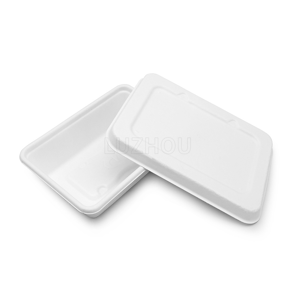 Suneng Oasis Pulpa de caña de azúcar Pulpa de bambú desechable protección ambiental vajilla impermeable a prueba de fugas caja cuadrada compostable