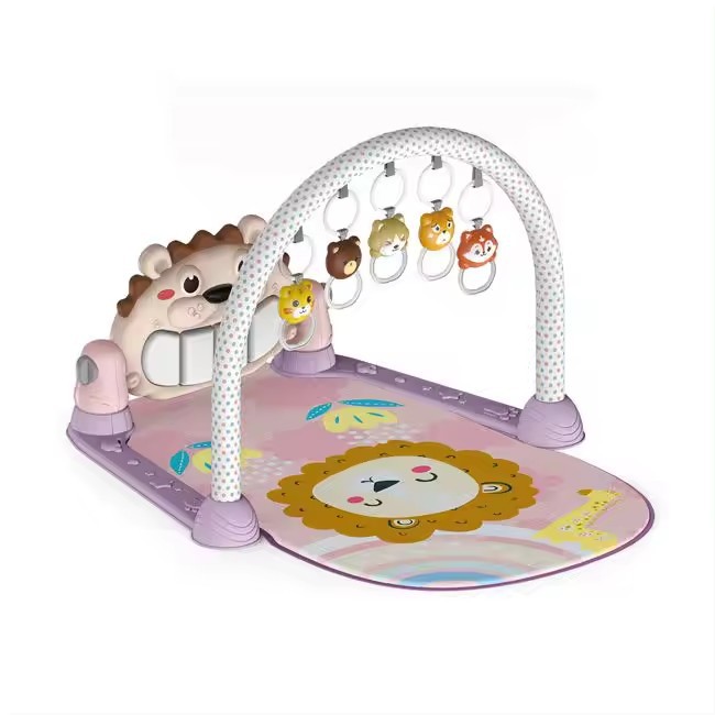 Baby Playpens Cartoon Toddler Activity Carpet Animal Pedal Musical Piano Keyboard Fitness Rack Baby Blanket