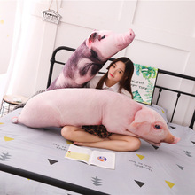 3D仿真猪公仔毛绒玩具小猪猪抱枕女生睡觉玩偶布娃娃搞怪生日礼物