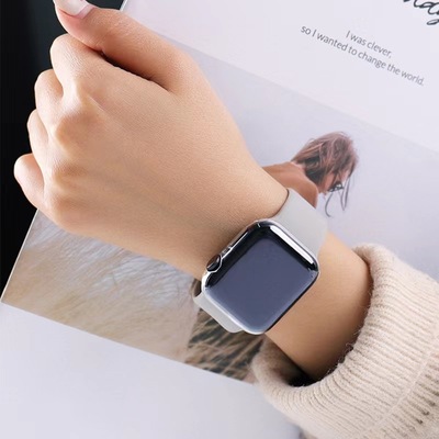 適用蘋果7代手表殼透明TPU防摔保護套 watch6手表殼234567代41mm