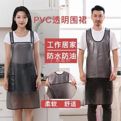 Kitchen apron new style men's catering work waterproof and oil-proof soft leather household aquatic perm and dyer catering women