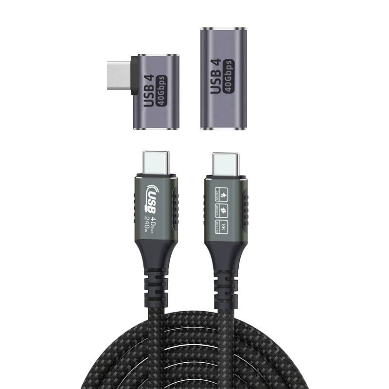 USB4 кабель данных передняя линейка ремень шарнир локоточка кабель данных 40GB аудио и видео полная функция 8K HD 240W