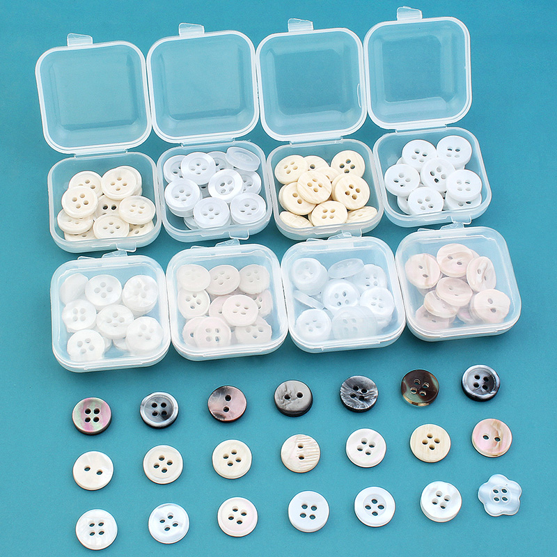 纽扣上衣衬衫开衫衣服女时尚百搭圆形两眼四眼小扣子