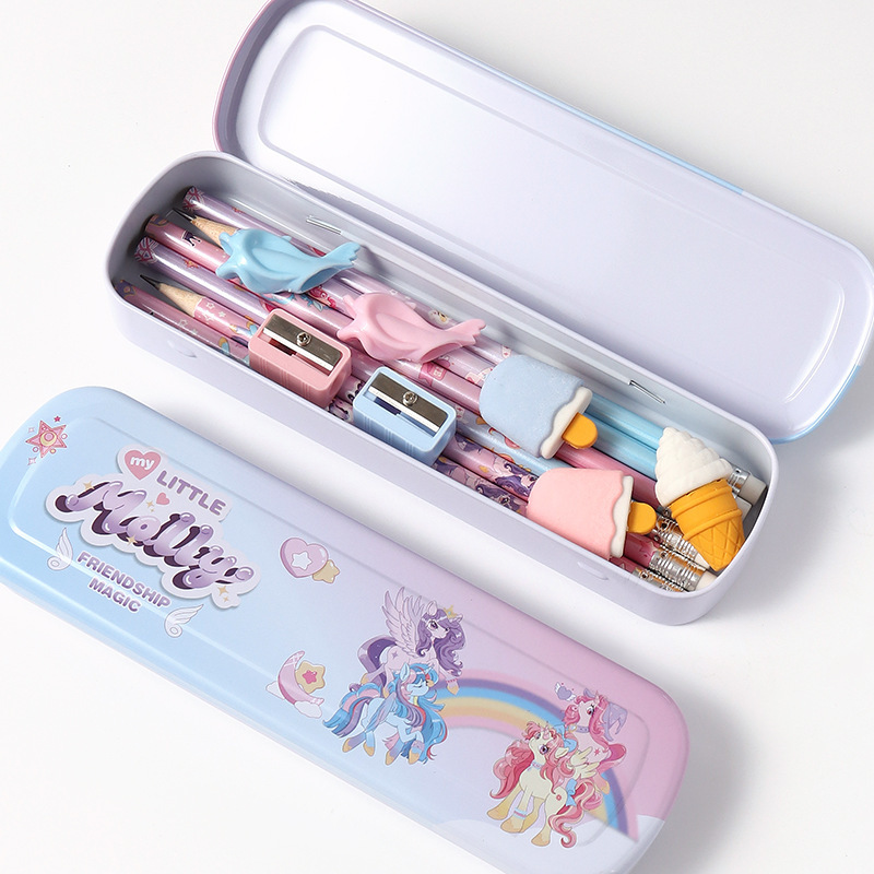 (Cross-border trading), creative ruler, school dinosaur, stationery, pencil case, set, Jurassic period, Birthday gift, princess style 4