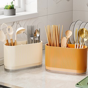 Kitchen Chopsticks Storage Rack Household Wall-mounted Chopsticks Basket for Spoon Tableware Storage Box Multi-functional Draining Basket for Chopsticks