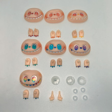 现货批发新三代搪胶小脸皮手脚配件泡泡17厘米公仔爆款改娃辅料