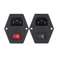 3D打印機DIY配件 Makerbot 電源插座 帶開關和保險絲船型開關按鈕