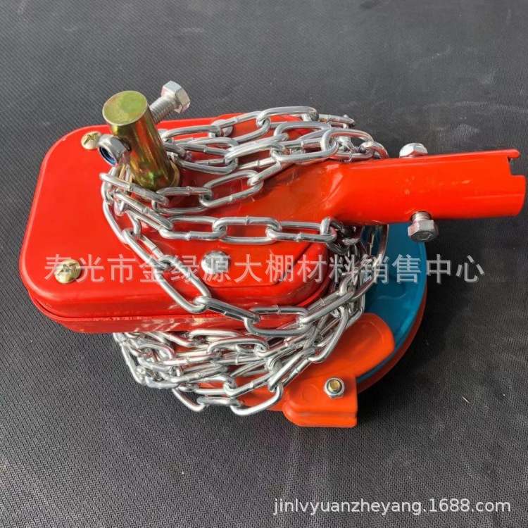 温室大棚顶部卷膜器大棚配件简易大棚顶卷卷膜机链卷 拱棚专用