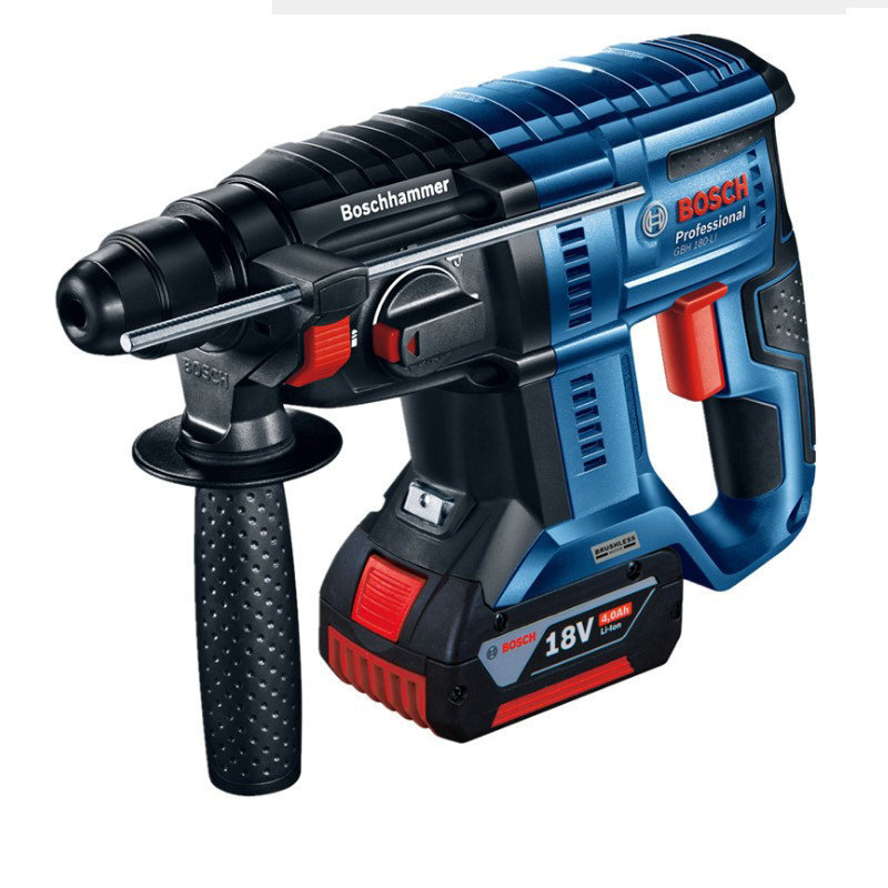 博世GBH180-LI电锤钻锂电18V冲击钻混凝土打孔三用电锤电镐冲击钻