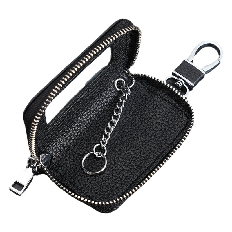 Women's key case real soft leather multi-functional waist hanging car key case internet celebrity key chain remote control key bag for men