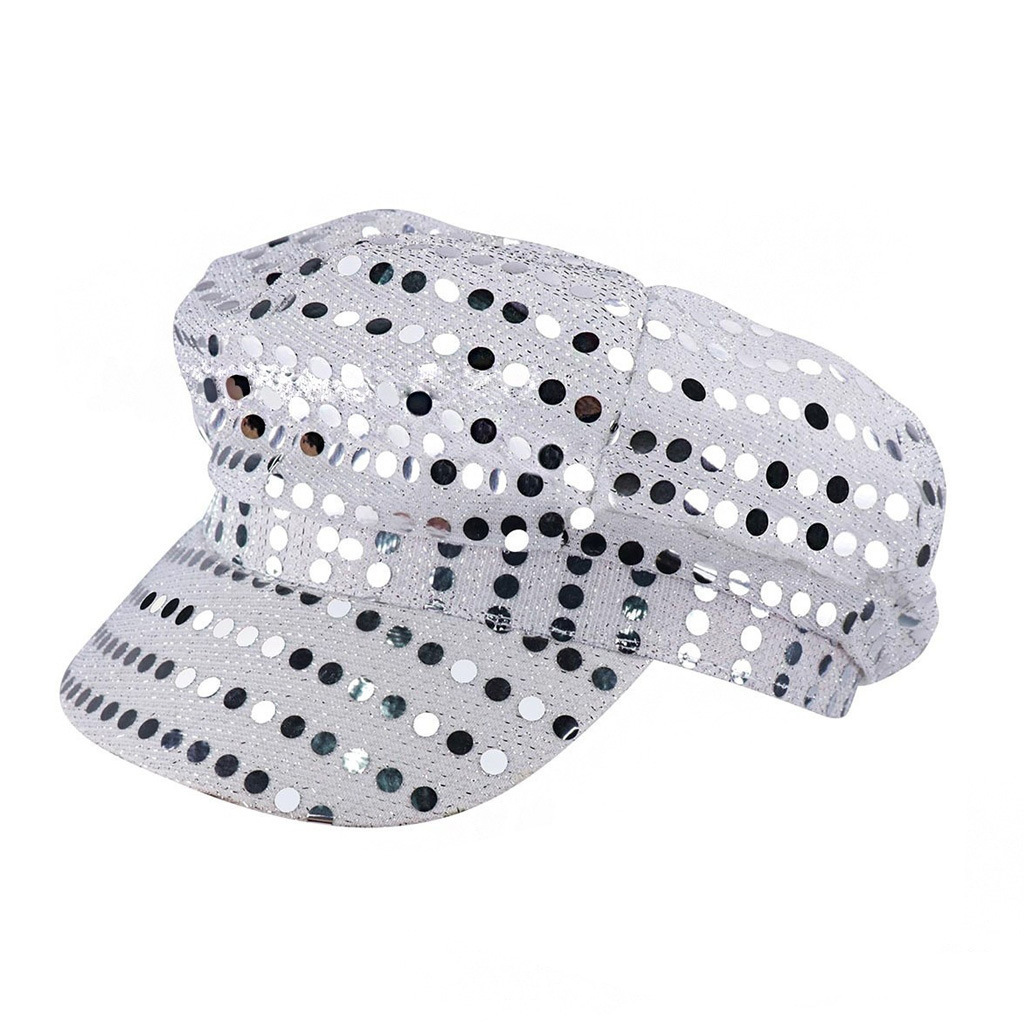 70s Disco Performance Sequin Hat For Festival Party And Cosplay_voghion.com