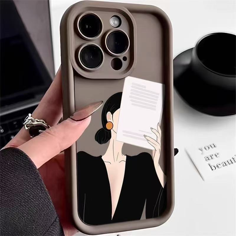 Funda para teléfono móvil iphone16pro para presidenta Apple 15 anti-caída 14pro13promax nuevo 12 personalidad