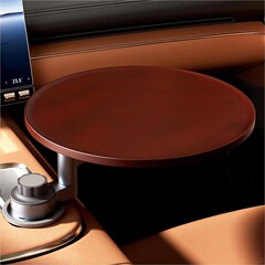 木製カートパレット、車内吊り下げ小さなテーブル、レジャーティートレイ、フルーツスナックトレイ、カートパレットカップホルダー