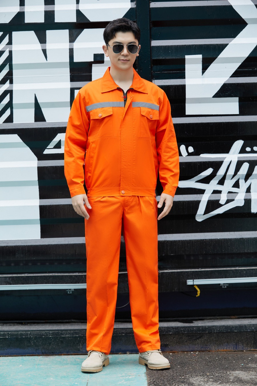 Summer long sleeve orange top / S/160