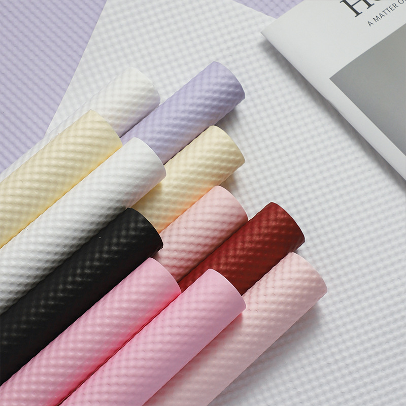 Papel convexo de lunares Papel de envolver de flores Floristería Arte floral Papel kraft Papel de envolver de ramo Papel en relieve tridimensional Papel de envolver de flores