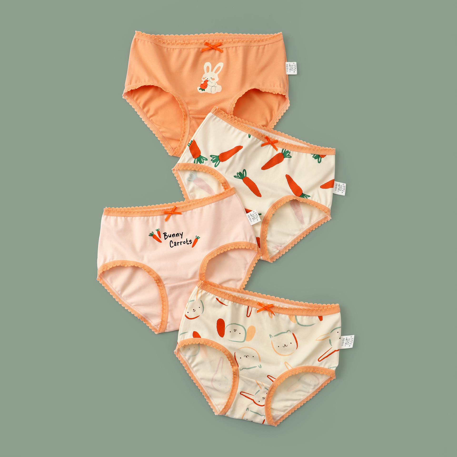 Calzoncillos para niñas, pantalones cortos antibacterianos para niños de algodón coreano