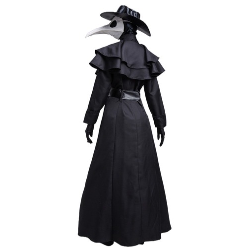 Halloween adult medieval steampunk style European and American plague doctor costume bird beak raven long beak mask