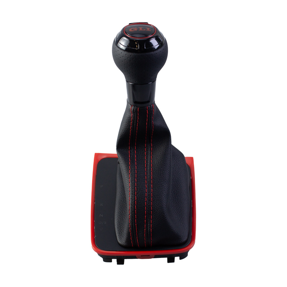Transfronterizo aplicable a Volkswagen Golf 7 coche GLI línea roja cabeza de cambio de marchas bola de mano cubierta de polvo accesorios integrados image 2