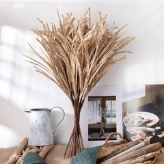 跨境2叉紙葉仿真花廠家家居裝飾手捧花玫瑰花牆假花INSMW61288