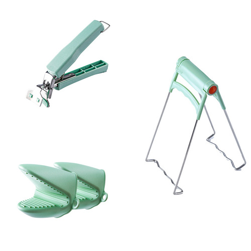 Creative stainless steel multifunctional kitchen bowl clamp anti-scalding gloves dish clamp plate lifter anti-slip plate clamp