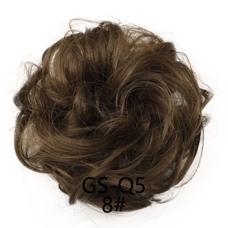 Europa y los Estados Unidos pelucas anillo de pelo de bolas cabeza cuerda elástica peludo natural peludo peludo transfronterizo