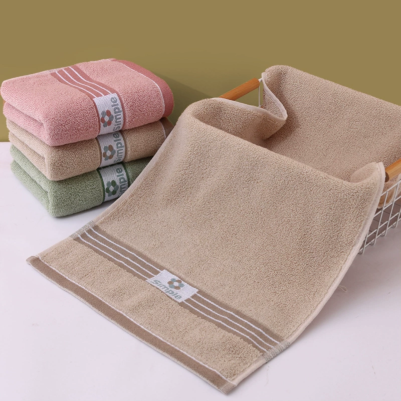 Хлопковое мягкое полотенце для лица,Thickened домашнее полотенце, 34×75 см, оптовые цвета