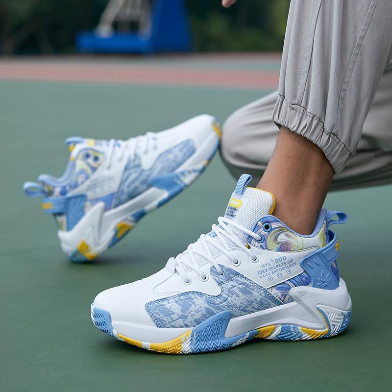 2024 새로운 최고급 남녀 운동화 편안한 통기성 학생 달리기 신발 패션 착용 방지 연인 농구 신발