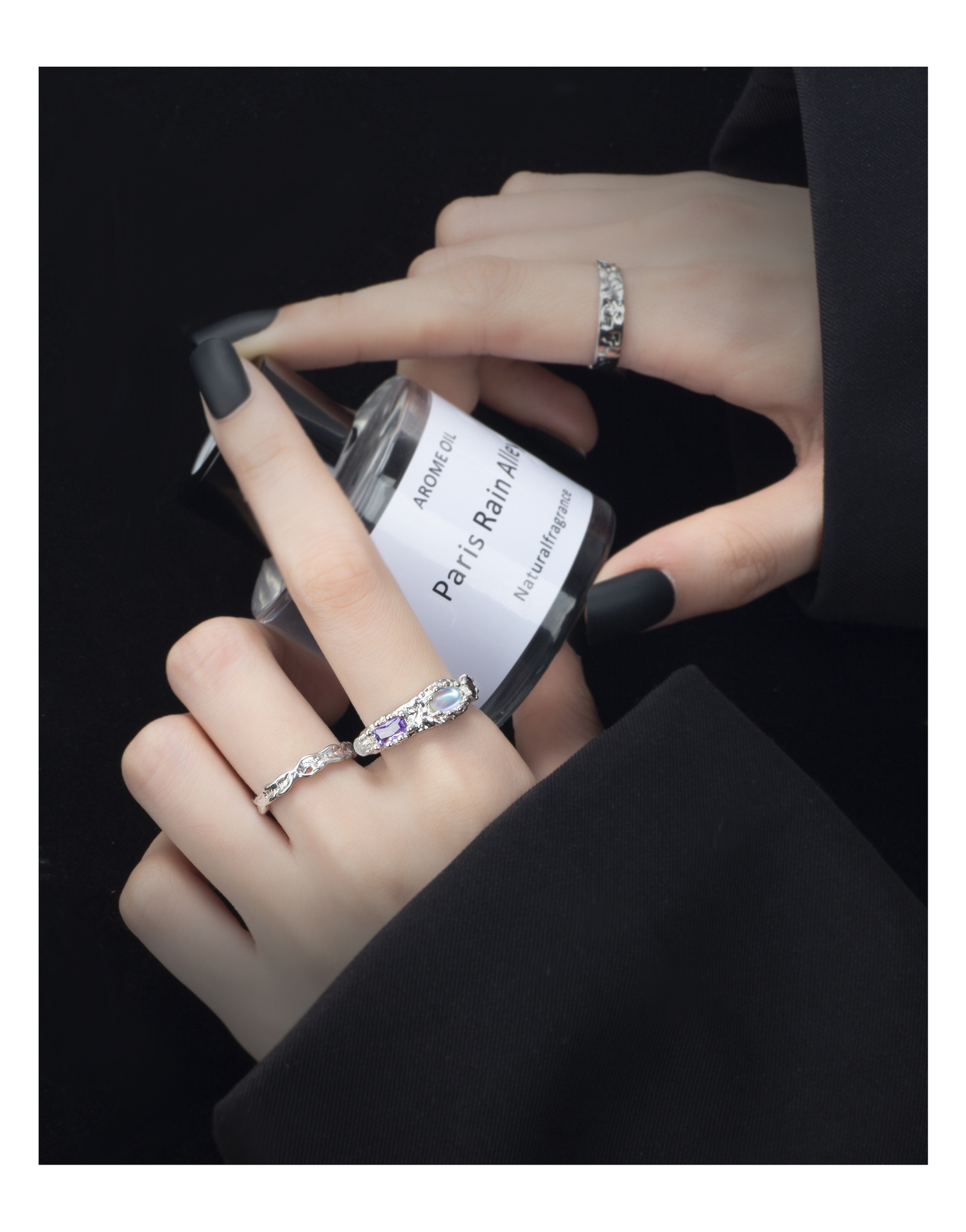 Fashion Geometric Copper Plating Zircon Open Ring